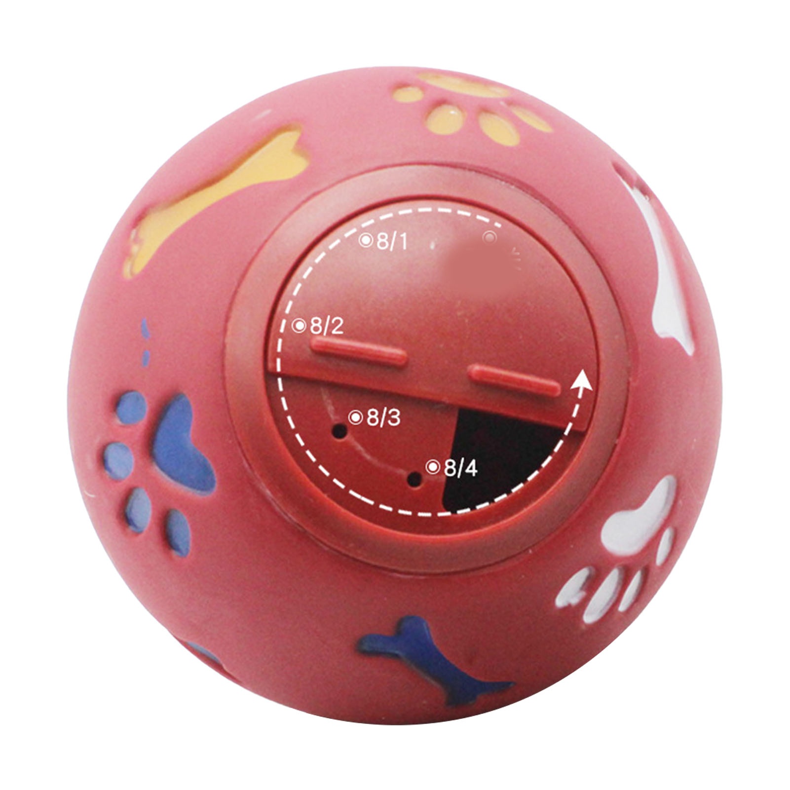 Rubber Treat Dispensing Dog Toy - Palla Dispensatrice di Snack per Cani,