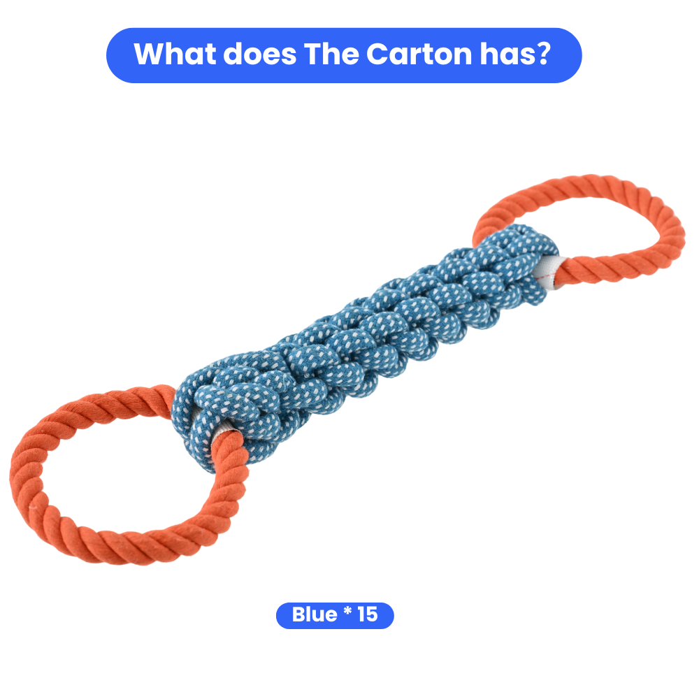 15 pezzi/cartone, giocattolo p - Dog Rope Toy Aggressive Chewers recensione e prezzo